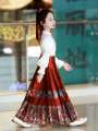 Ma Mian Skirt for Girls Spring and Autumn Children's Hanfu 2024 New Set Summer Little Girl Chinese Style Antique. 