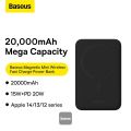 Baseus 20w Magnetic Mini Wireless Power Bank 20000mAh. 