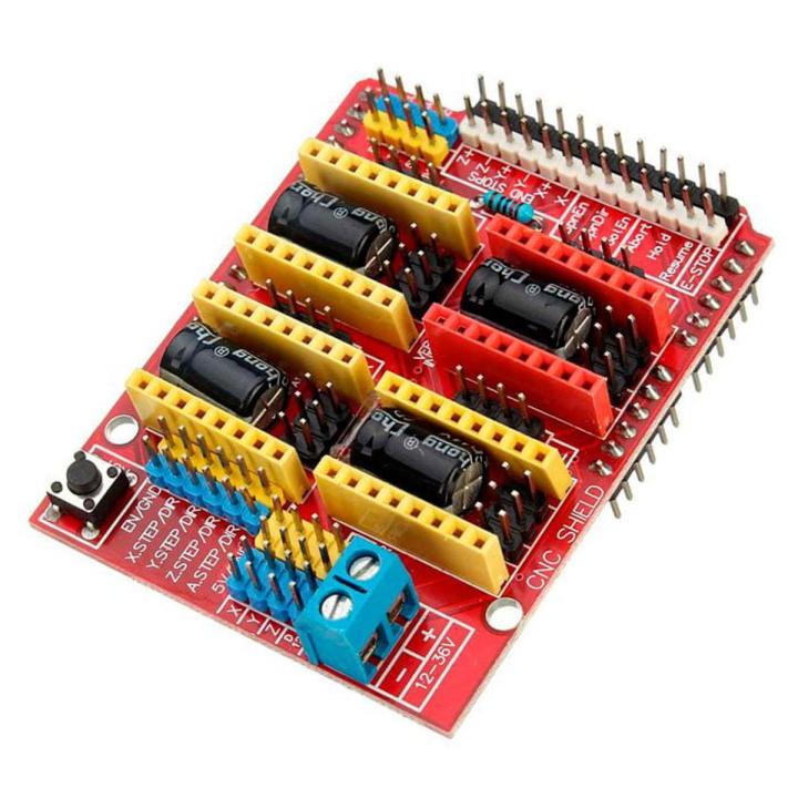 CNC Shield V3 + 4 Drivers A4988 - Pour Imprimante 3D - Neuf - Marque LIAOTEC