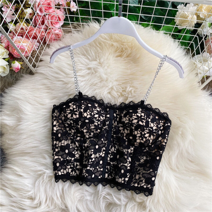Chain%20Strap%20Front%20Design%20Padded%20Camisole%20Top%20With%20Elastic%20Back%20line%20-%20Image%204