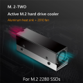 M.2 2280 SSD PCI-E NVMe Solid State Hard Disk Radiator Cooler.