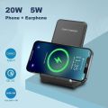 20W Foldable Qi Wireless Charger For iPhone 12 11 8 X XR XS Samsung S21 S20 Fast Charging Dock for Galaxy Buds Airpods Pro. 