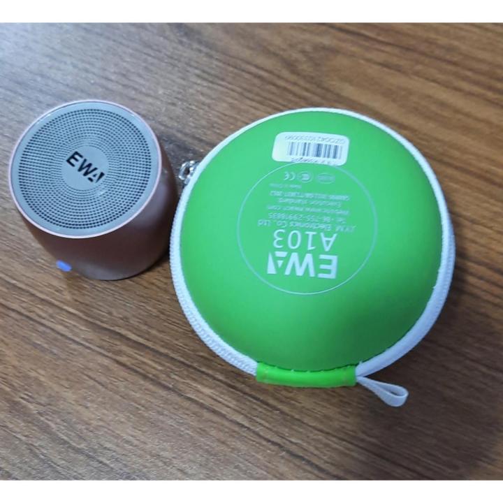 EWA A103 TWS Bluetooth 4.0 Mini Speaker HiFi Stereo Subwoofer Wireless ...