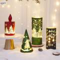 Christmas Desk Lamp Christmas Decoration Glowing Cup Night Light for Living Room Christmas Bedroom.