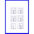 Wall Hooks Hangers – 6Pcs – Blue. 