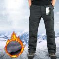 Winter Thick Fleece Casual Pants Men Cotton Military Tactical Baggy Cargo Pants Double Layer Plus Velvet Warm Thermal Trousers. 