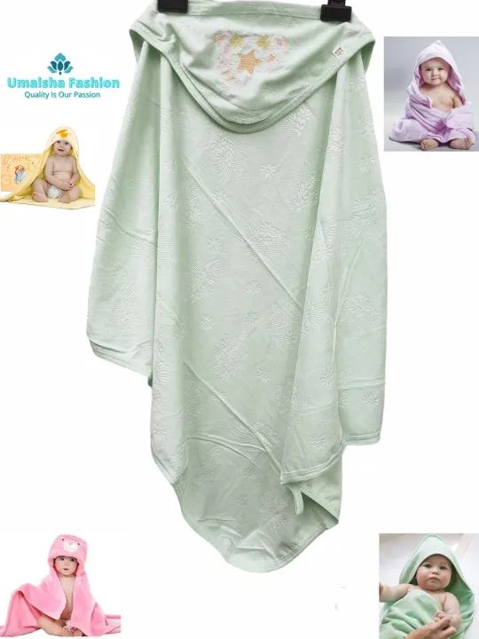 Velvet%20Baby%20Hooded%20Towel%20Cap%20Towel%20Washcloth%20size%2034"%20*%2030"%20-%20Image%202
