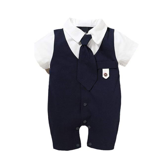 Baby%20boy%20short%20sleeve%20gentleman%20tie%20haga%20suit%20amazon%20-%20Image%205
