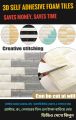 3D self adhesive foam tiles brick wall sticker interior design china imported by trustee shop.