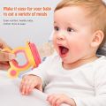 Cute Cartoon Baby Fruit Feeder Soft Silicone Pacifier Children Fresh Food Nibbler Supplementary Food Feeder Baby Feeding Pacifier with Cover.