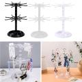 Metallic Counter Top Spinner Display Stand Convenient Multi-tiered Transparent Jewelry Rotating Ring Display Holder Compact. 