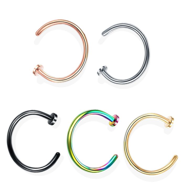 1Pc%20Stainless%20Steel%20Nose%20Ring%20Hoop%20Septum%20Rings%20C%20Clip%20Lip%20Ring%20Earring%20for%20Women%20Piercing%20Body%20Jewelry%20Non-Pierced%20-%20Image%204