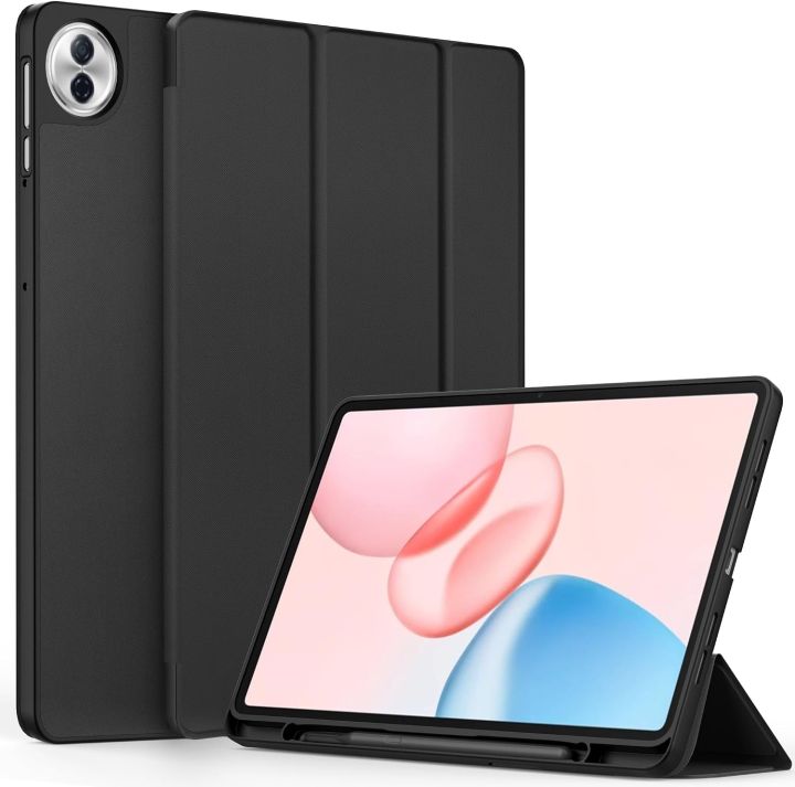 For Honor Pad 10 Case 12.1" Folding Stand Soft Silicone Back Tablet Cover With Pen Holder for Huawei Honor Pad 10 12.1 Case HEY3-W00/HEY3-W10