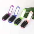 Mini Folding Hair Brush With Mirror Portable Professional Travel Hair Comb Women Men Anti Static Massage Brush Hair Styling Tool. 