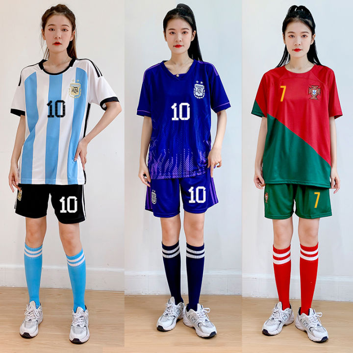 ew women's loose fitting football jersey set to be printed with the World Cup essi eymar C oampei jersey