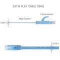 LNYUELEC 0.25m 1ft cable Pure copper wire CAT6 Flat UTP Ethernet Network Cable RJ45 Patch LAN cable blue/white/black color. 