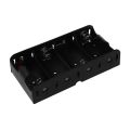 2X Spring Clip Black 4 x 1.5V D Size Batteries Holder Case.