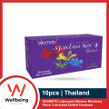 OKAMOTO Lubricated Skinless Blueberry Flavor Lubricated Dotted Condoms for Men 10pcs | Thailand. 