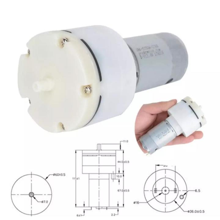 Vacuum Pump DC 12V Vacuum Air Pump Mini Electric Air Vacuum Pumping High Pressure Diaphragm Air Pump 12L/Min Noiseless DC Air Gas 12V 15L/M High Flow 555 Motor Vaccum Pump, Air Pump, Oxygen Pump, Fish Tank Folding