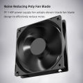 Teucer 12cm PSU 12V Cooler Fan 2.54-2Pin Interface 14cm Silent PC Chassis Power Supply Cooling Ventilator.