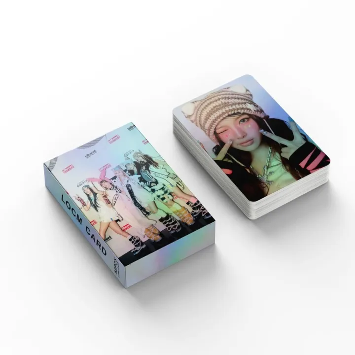 55%20Pcs%20NewJeans%20BBA%C2%A0%20Holographic%20Laser%20Card%20Kpop%20Photocards%20%20Postcards%20%20Series%20-%20Image%204