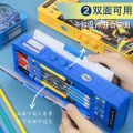 Transformers Stationery Box Multi Functional High Tech Pencil Boys' Password Lock Kindergarten Bag Gift Erasable Writing.