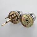 Round Door Handle Door Knobs Lock Stainless Steel Entrance Passage Door Lock with Key for Bedroom Li. 