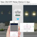 Tuya ZigBee 3.0 Smart Light Switch Relay Module 1 Gang zigbee+rf Switch Module Remote work with Alexa Google Home Simple Fidelity design. 