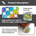 Full Sticker Packaging Certificate: Made in the USA Repair Seal Label Gloss Holographic Sticker Anti-counterfeiting Hologram Exciting 20mm. 