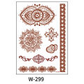 Waterproof stickers with lace tattoos and red brown stickers. 