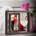 Couple Photo Frame Valentine's Day Gift Photo Holder Decorative 4x6 for Wedding Anniversary Mother's. 