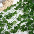 Artificial Hanging Leaf Vines Plant | 7 Feet Decorative Greenery for Indoor & Outdoor Use. 