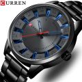 CURREN 8406 Stainless Steel Men Quartz Waterproof Watches for Men.