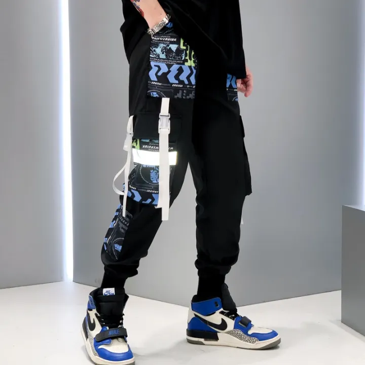 Fashion%20Swag%20Streetwear%20Men%20Reflective%20Hop%20Loose%20Cargo%20Pants%20Male%20Joggers%20Graffiti%20Ribbon%20Linen%20Pants%20Techwear%20Trousers%20-%20Image%203