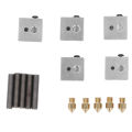 3D Printer Nozzle Kit, Professional 15Pcs 3D Printer Heating Block Kit Practical for Replacement.