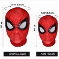 Superhero Mask Miles Spiderman Mask Peter Parker Halloween Cosplay Costume Mask Spandex Fabric Material.