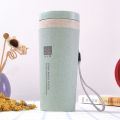 JEAYE Plastic Portable Environmental Double-Layer Coffee Cup Leak-proof Thermal Mug Thermos Bottle Tea Water Bottle Travel Mug.