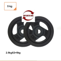 Weight Plate Black - 2.5 kg*2 pcs=5 kg. 