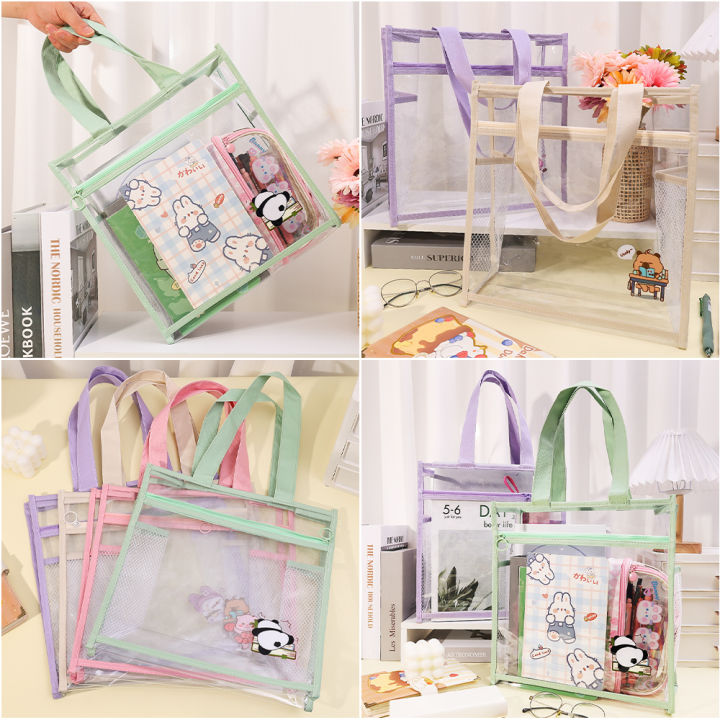 Transparent%20Cartoon%20Exam%20Bags%20Double%20Layer%20Large%20Capacity%20File%20Bags%20Student%20Handbags%20-%20Image%202
