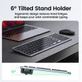 UGREEN Membrane Keyboard Slim Compact Wireless Bluetooth with Media Hotkeys for Windows iOS iPad OS Android Computer Desktop Laptop Surface Tablet.