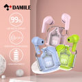 Wireless Earphones Bluetooth with Mic Earbuds EarPods Headphone Noise Canceling Wireless Bluetooth Earbuds HiFi Stereo Headphones with Digital Display Charging Case Gaming BT16.
