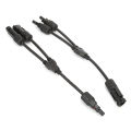 2pcs Y Branch MC4 Solar Panel Adapter Connector Cable SALE.