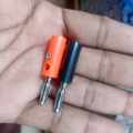 1Pair- Male Banana Plug 4mm Lantern Head Red & Black Gold Plated Jack Screw Terminal Connector For Audio Speaker. 