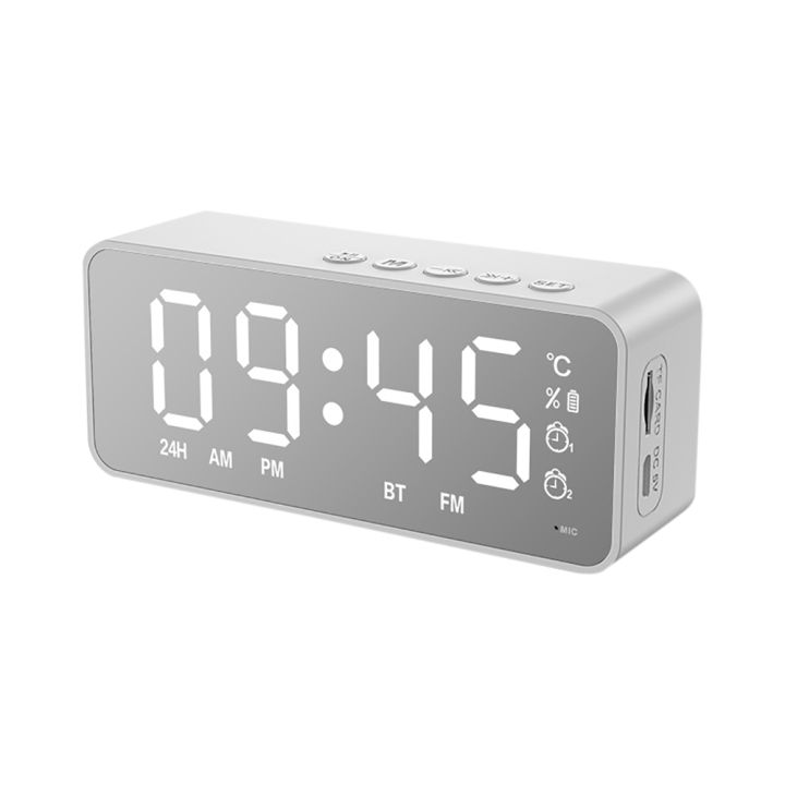 G50%20Wireless%20Bluetooth%20Speaker%20With%20FM%20Radio%20Mini%20Portable%20Card%20Mirror%20Alarm%20Clock%20Sound%20Dual%20Alarm%20Clock%20Settings%20For%20All%20Phone%20-%20Image%205