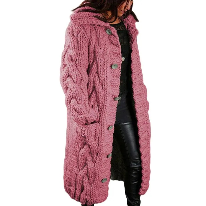 2022%20Autumer%20Winter%20Long%20Sleeve%20Top%20Crew%20Neck%20Women%20Sweater%20Knit%20Cardigan%20Pull%20Button%20Thick%20Warm%20Loose%20Casual%20Long%20Coat%20Oversize%20-%20Image%202
