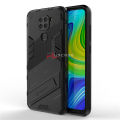 Pluscase for Xiaomi Redmi Note 9 stand case shockproof lens camera armor protective shell. 
