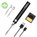 Cordless Soldering Iron Kit USB Rechargeable Portable Cordless Soldering Iron with 3PCS Soldering Tips Soldering Iron. 