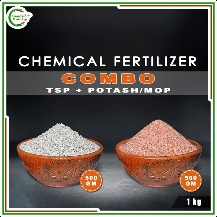 Potash/MOP + TSP (Chemical Fertilizer Combo) - 500+500 = 1 Kg