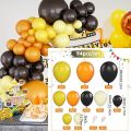 94pcs Construction Theme Black Yellow Orange Balloons Garland Set for Kids Boy Birthday Party Decorations Baby Shower. 