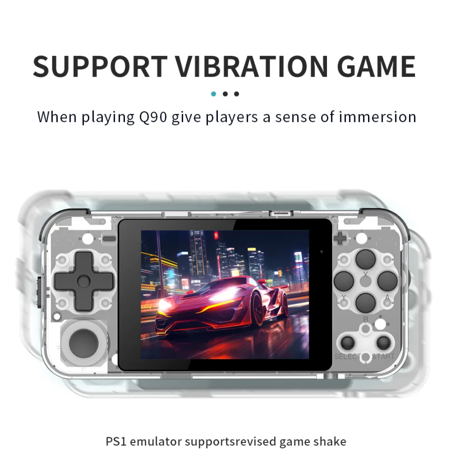 POWKIDDY Q90 3-Inch IPS Screen Handheld Game Console Linux OS